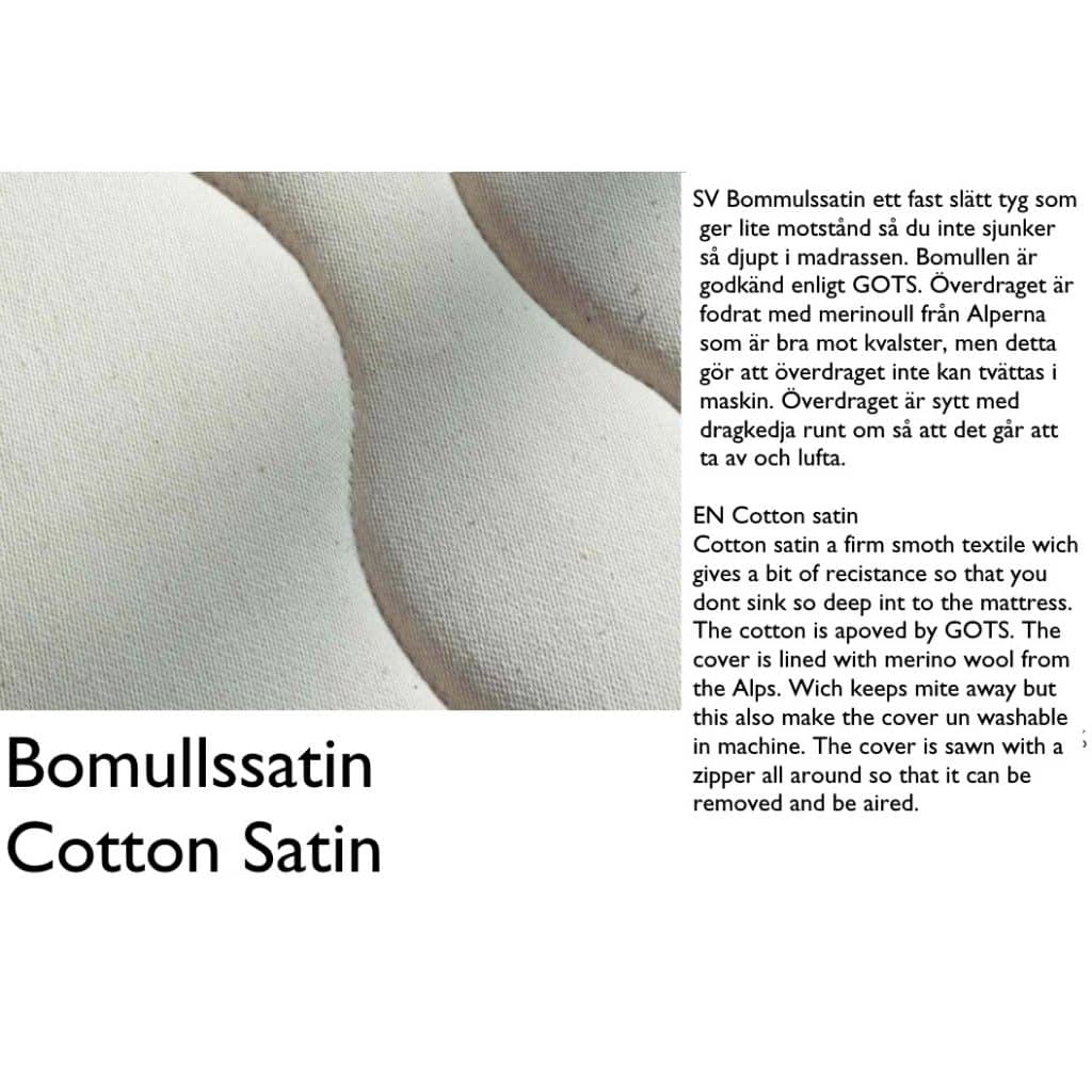 Bomullssatin / cotton satin 70 x 200cm
