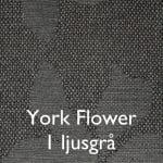 York Flower Ljusgrå