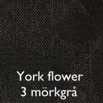 York Flower Mörkgrå