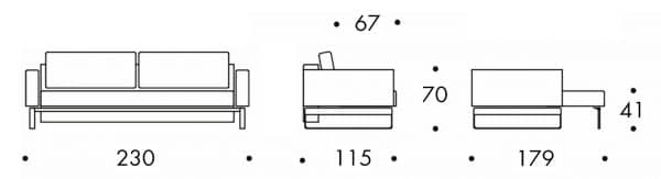 innovation living cassius deluxe excess sofa bed dimensions