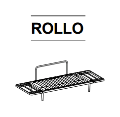 No mattress (only Rollo frame)