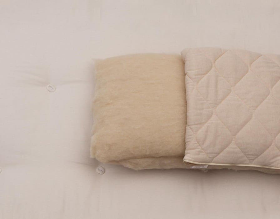 Ekologisk merino ull kudde outlet 40 x 80cm - Bild 3