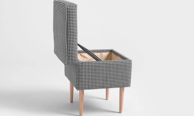Edi 40 Pouf Fotpall med förvaring
