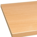 Beech melamin coated chip board / Bok melaminbelagd spånplatta