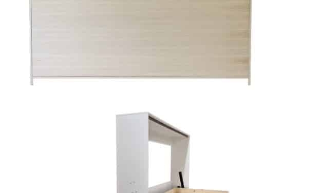 Liggande sängskåp anpassat för resårsäng i valfri storlek