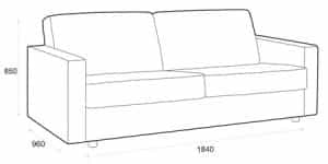 Modul 160 bädd 160cm