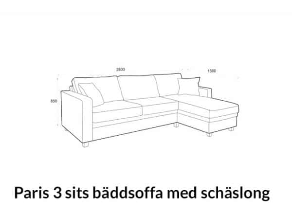 hovden mobel paris schaslong 3 sits dimensions