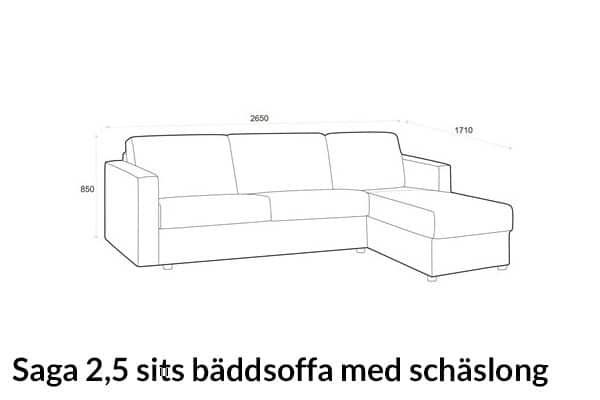 hovden mobel saga schaslong 2 5 dimensions