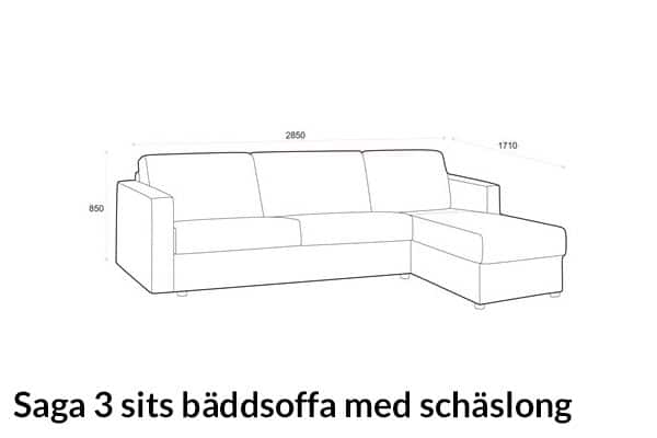 hovden mobel saga schaslong 3 dimensions