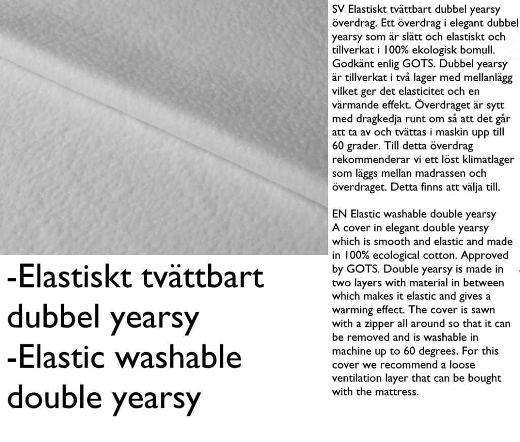 Elastiskt tvättbar / Elastic washabale 70 x 200cm