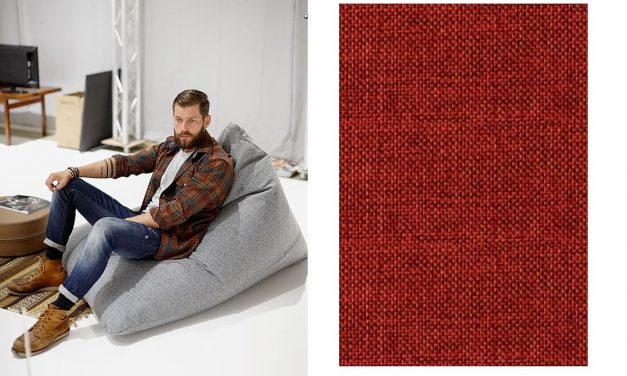 Överdrag till Soft peak sittsäck i tyg 524 Burned orange Outlet