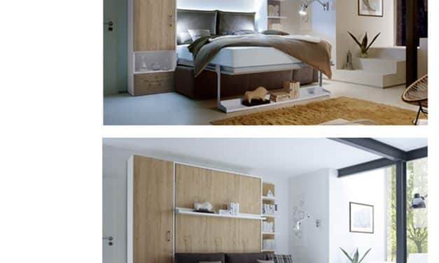 2Wei Raum Wunder sängskåp med lounge soffa