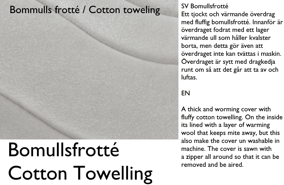 Bomulls frotee / cotton towel 90 x 200cm
