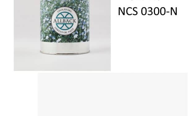 Allbäcks linoljefärg 1l 01 vit