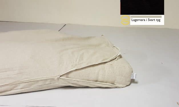 Överdrag till futonmadrass ca 100x200cm 12-16cm  i svart outlet