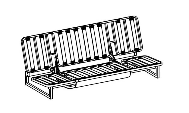 Fraction futonunderrede 140x200cm eller 120x200cm