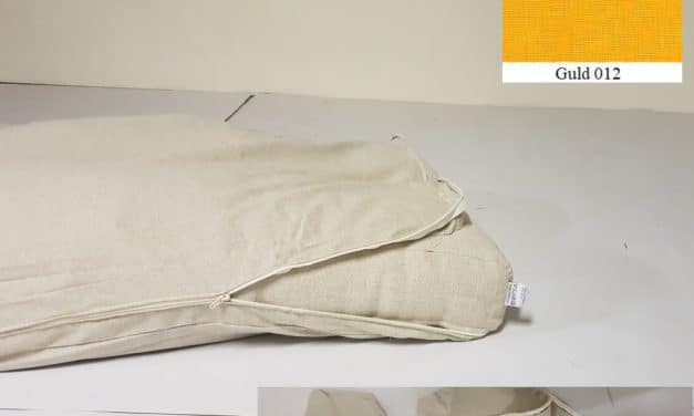 Överdrag till futonmadrass Outlet 140x200cm i guldgul