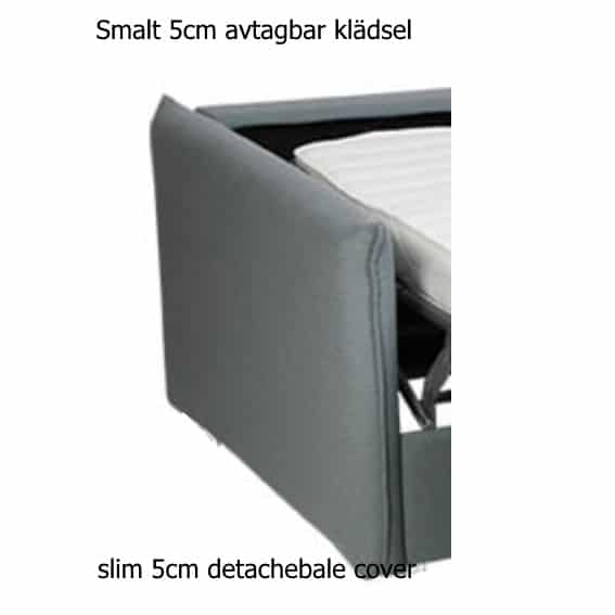 Smalt med avtagbart overdrag / Slim with detachebale cover