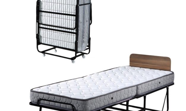 Hotell extra säng på hjul med skummadrass 80x190cm 10 pack