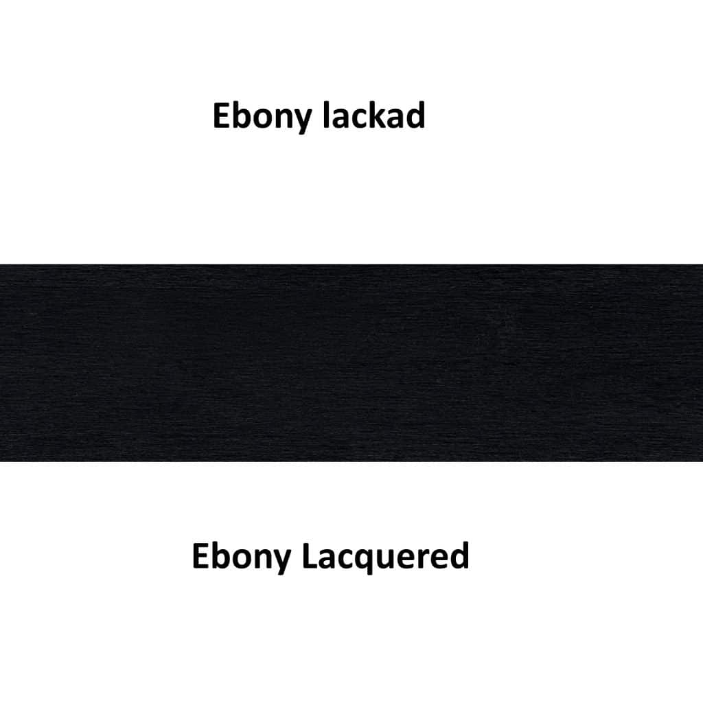 Ebony lackad stavlimmad bok / Ebony lacquered finger jointed beech wood