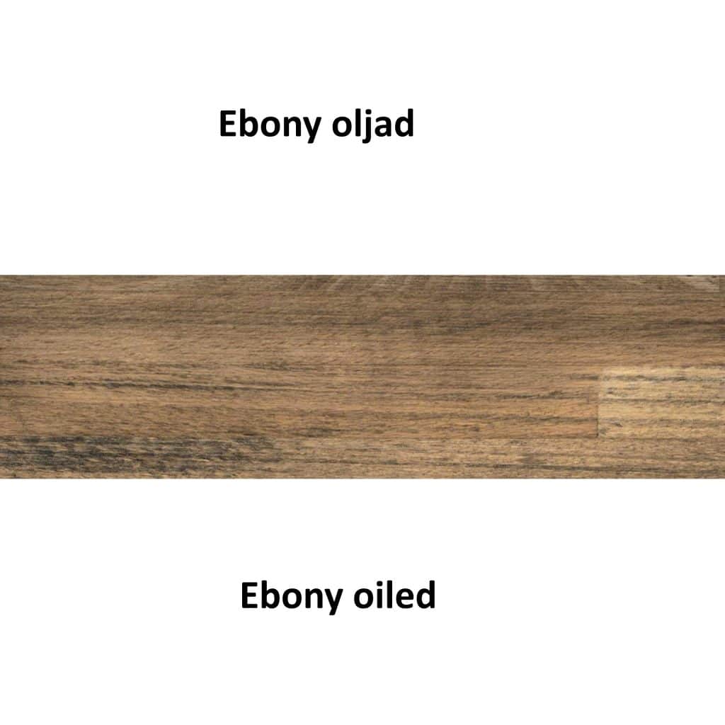 Ebony oljad stavlimmad bok / Ebony oiled finger jointed beech wood