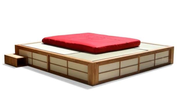 Podio sängram och tatami golv platform