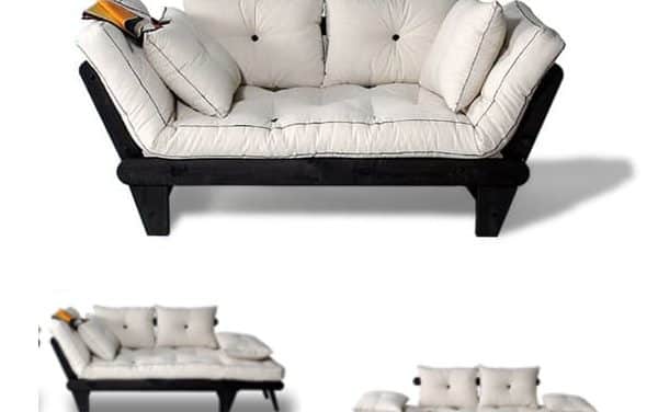 Sole bäddsoffa 2-sits i Wenge svart lackad från Italienska Cinius