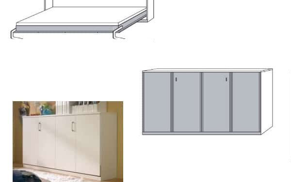 Komfort liggande sängskåp 190 x 90 Refurbished