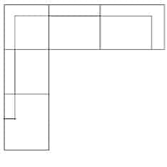 160 bed + corner + extension left / 160cm bädd + hörna + schäslong  vänster