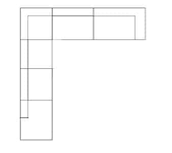 160 bed + corner+ 1 seat+ extension left / 160 bädd + hörna + 1 sitt plats + schäslong vänster