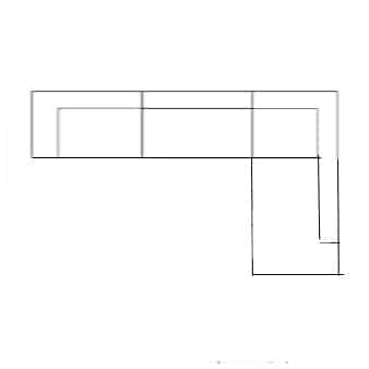 180  bed + corner + extension right / 180cm  bädd + hörna + schäslog höger