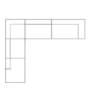 180cm  bädd + hörna + schäslog  vänster/ 180  bed + corner + extension left