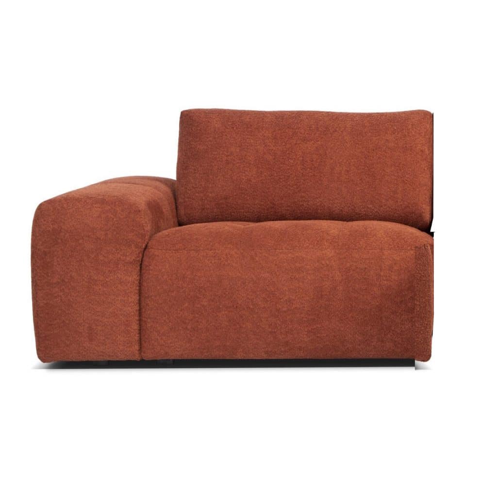 One part with back and arm rest and cushion / En del med rygg och armstöd och kudde