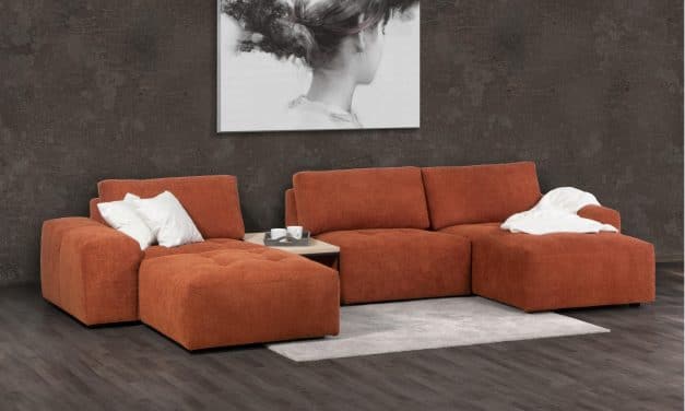 Lounge soffa i sektionsdelar från Rave furniture
