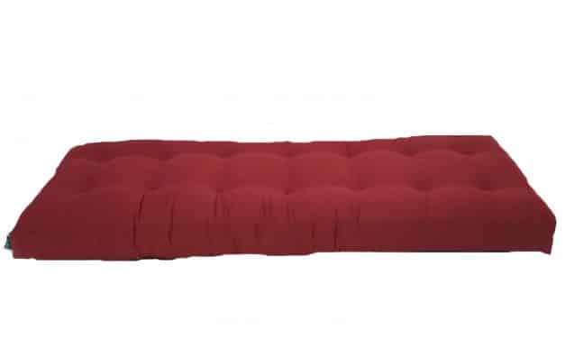 Traditionell futonmadrss 80 x 200cm i Light bordaux