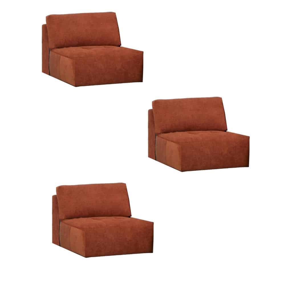 Tre delar med ryggstöd och kudde / Thre parts with back and cushion