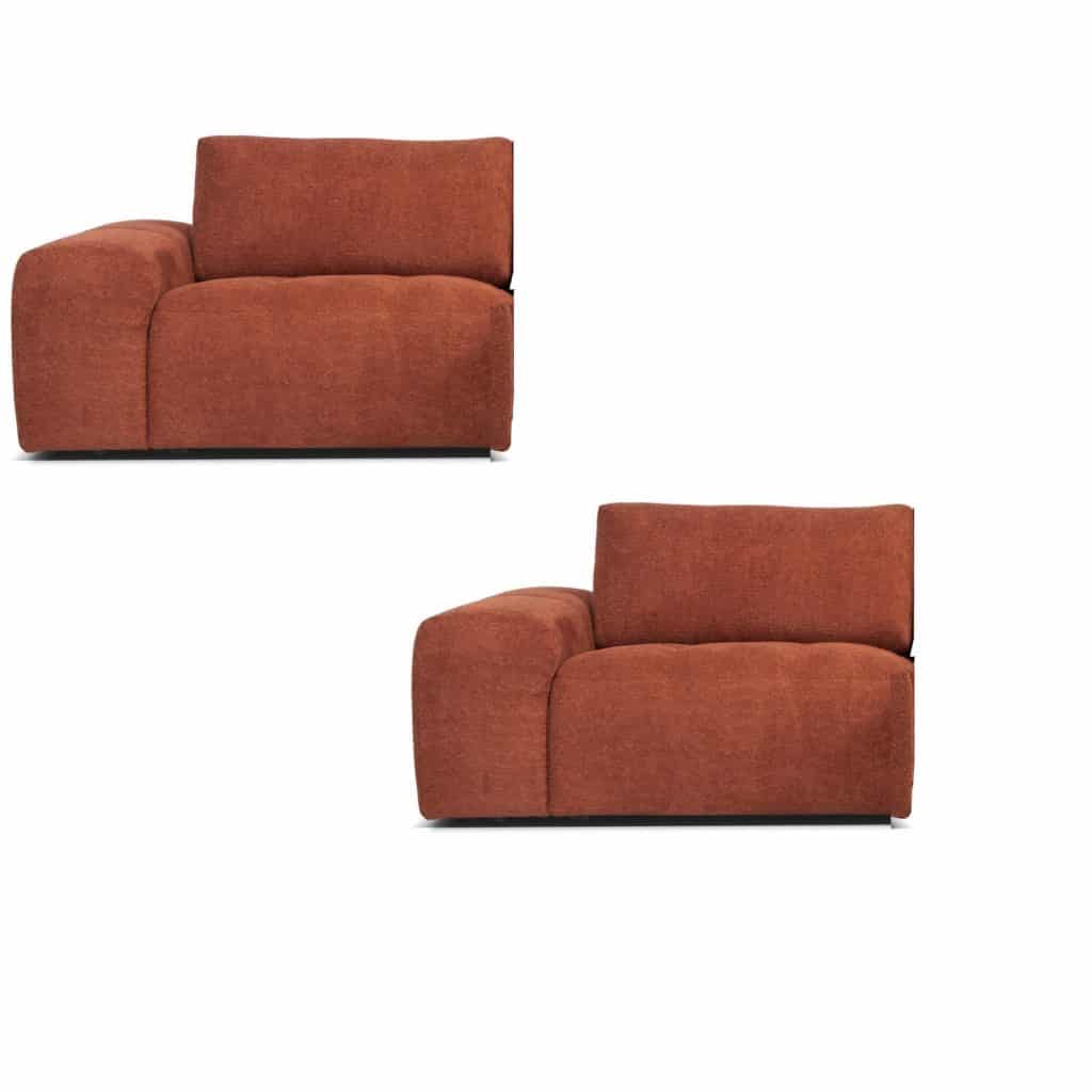 Two parts with back and arm rest and cushion / Två delar med rygg och armstöd och kudde