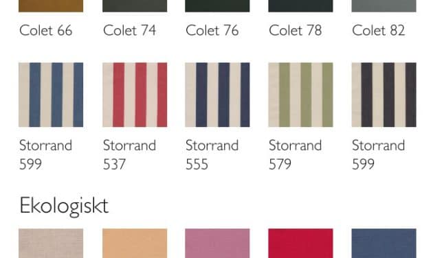Tyger i metervara till Österlen inrednings soffor
