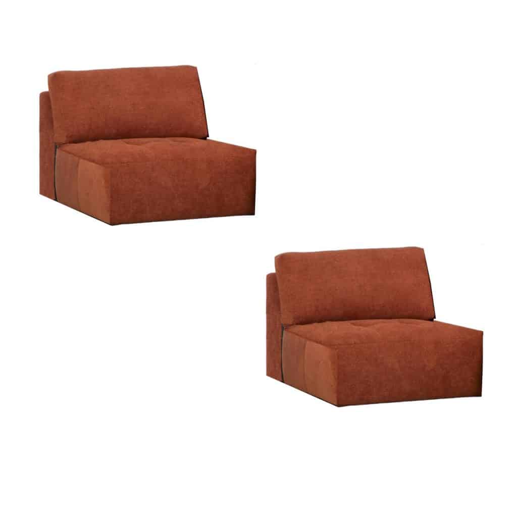 Two parts with back and cushion  / Två delar med ryggstöd och kudde