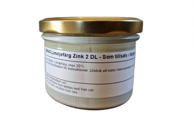 Zinc tillsatts till linoljefärg 2dl från Allbäck