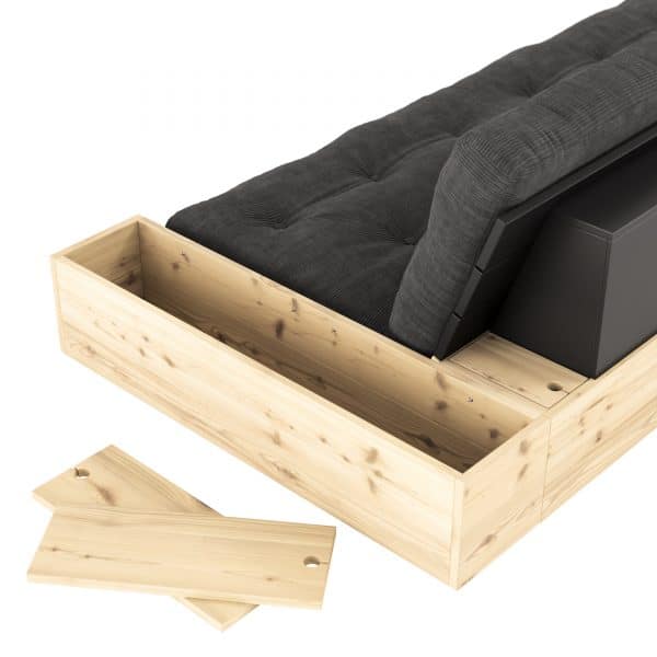 Base futonbaddsoffa fran Karup design med forvaringslada