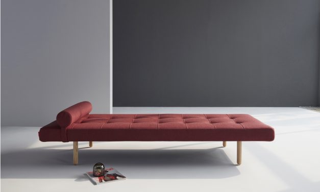 Napper dagbädd i tyg 561 Twist rust red Outlet