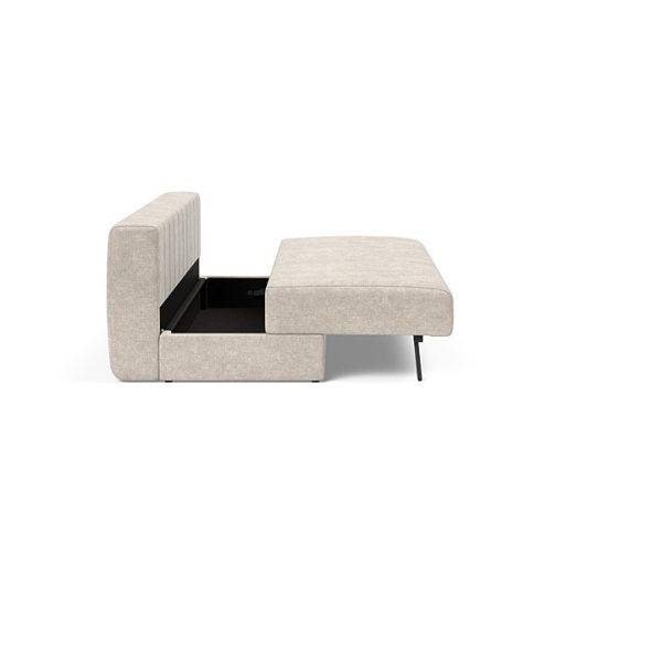 Akello baddsoffa utan armstod fran Innovation med forvaring beige