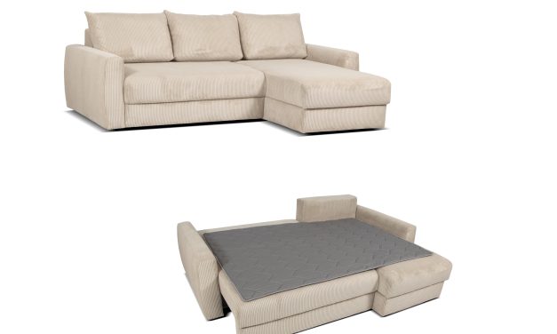 Gosa Bäddsoffa med schäslong och förvaring från Rave möbler