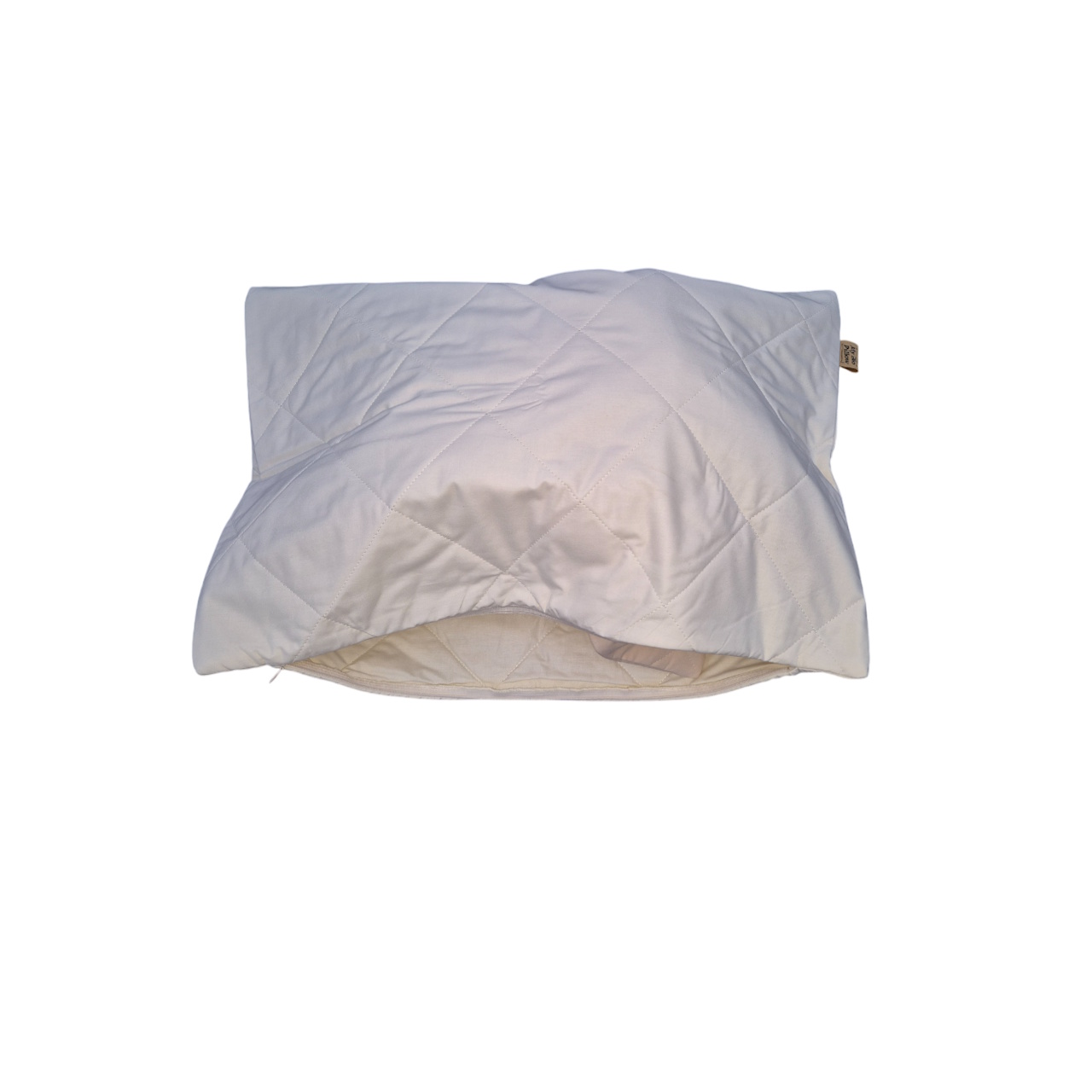 Överdrag till bovetekudde i ekologisk bomull 50 x 70cm med lite innehåll Overdrag till bovetekudde i ekologisk bomull 50 x 70cm med lite innehall