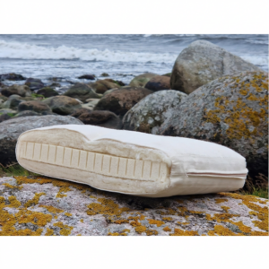 Tunn bäddmadrass futon med naturlatex och bomull