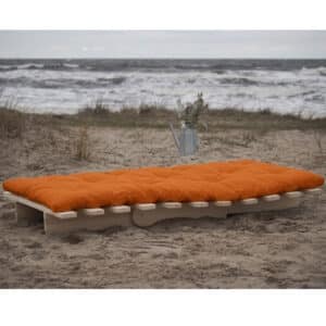 Bäddmadrass futon 90 x 200cm i 085 burned orange Outlet